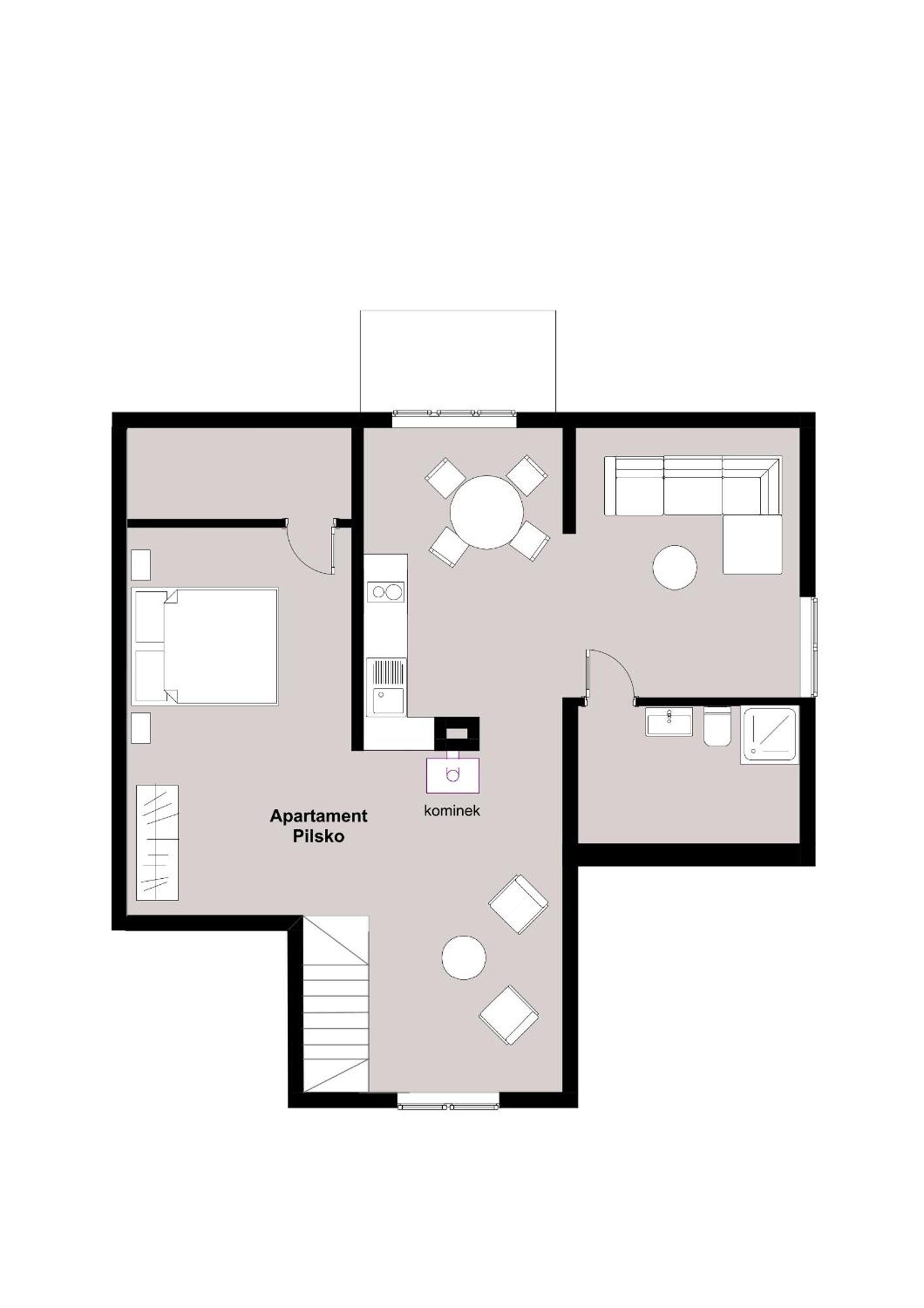 W Deski Dom Apartamenty Krzyżowa Eksteriør billede