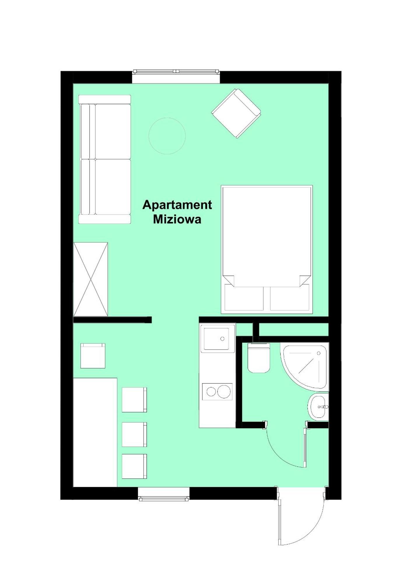 W Deski Dom Apartamenty Krzyżowa Eksteriør billede